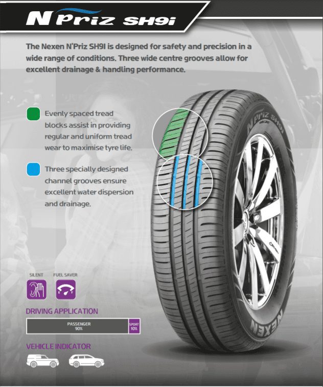 NPRIZ SH9i Nexen Tyre NPRIZ SH9i Nexen Tyre